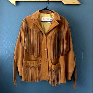 COPY - Vintage fringe leather jacket